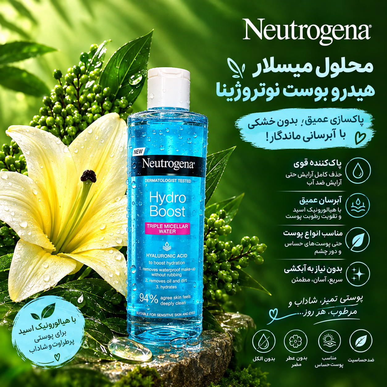 میسلارواتر نیتروژینا (هیدروبست)